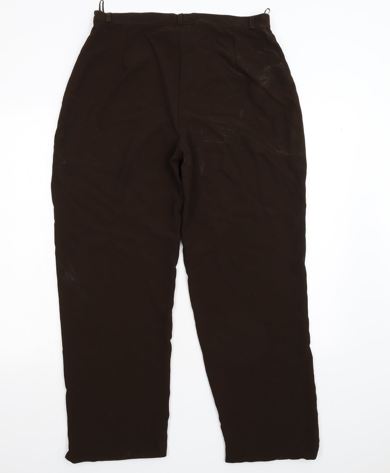 Kirgozler Womens Brown   Trousers  Size 46 L31 in