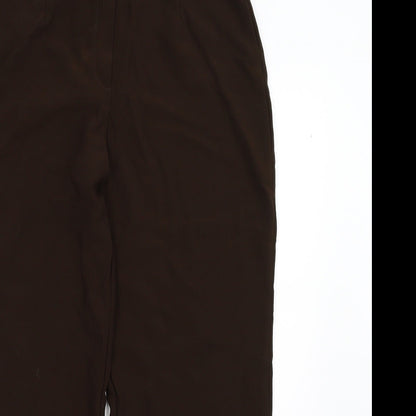 Kirgozler Womens Brown   Trousers  Size 46 L31 in
