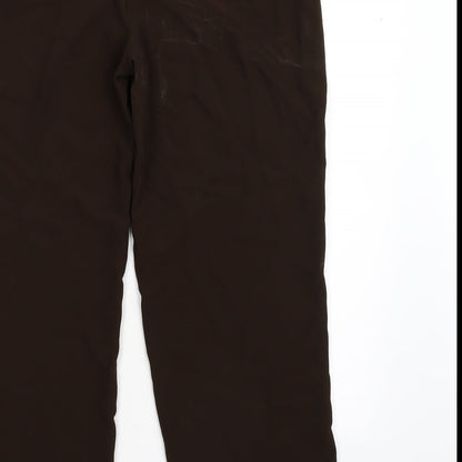 Kirgozler Womens Brown   Trousers  Size 46 L31 in