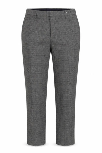 Marks & Spencer Womens Grey Check  Trousers  Size 32 L30 in