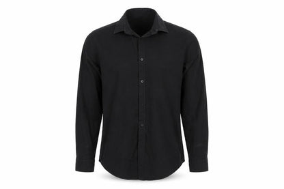 Mens UK Size 15 Taylor & Wright Black  Button-Up Long Sleeve Casual Shirt