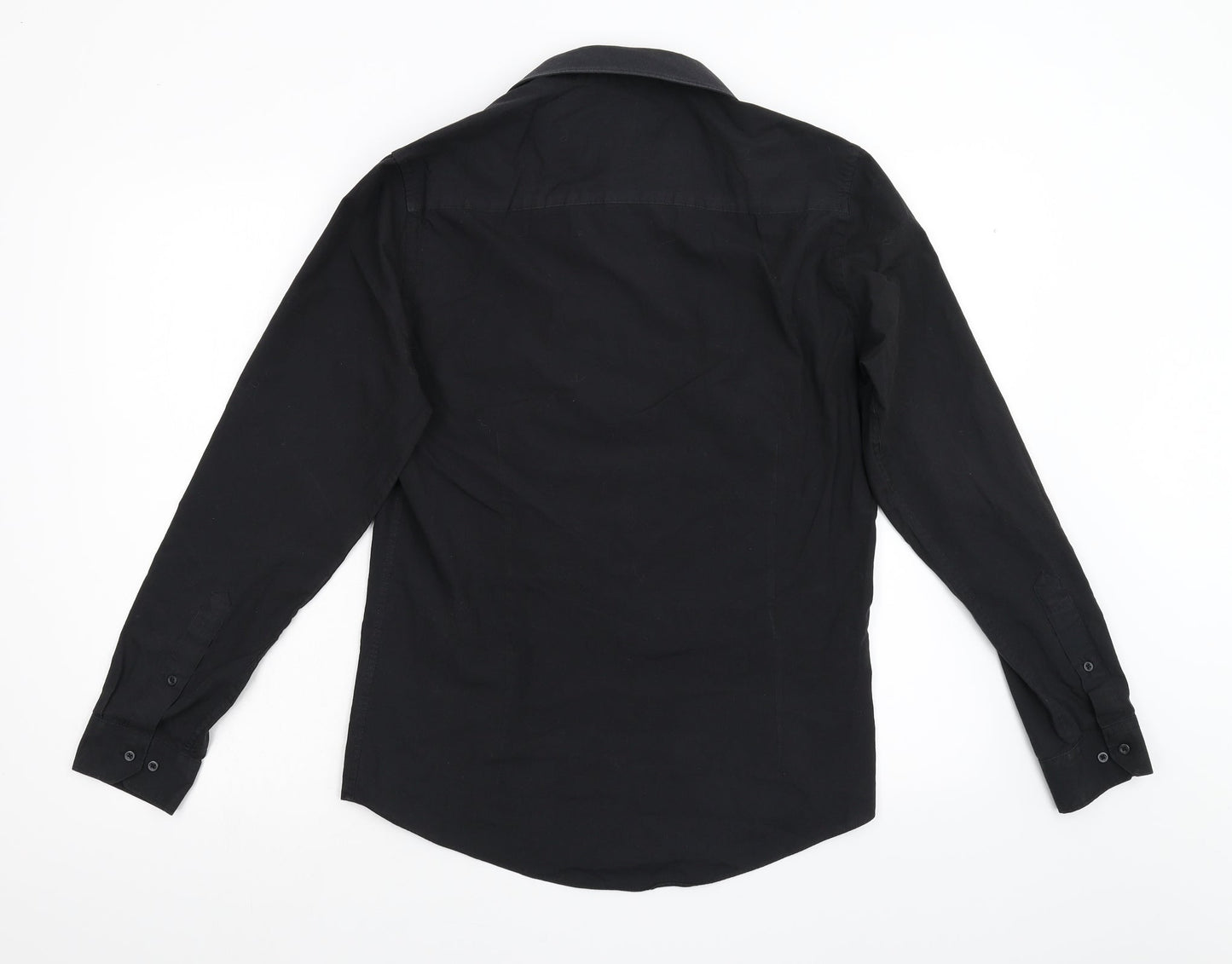 Taylor & Wright Mens Black    Button-Up Size 15