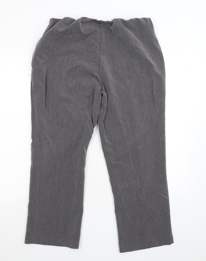 Womens UK Size 14 Vida Vi Regular Fit  Grey Trousers