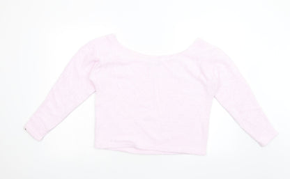 ASOS Womens Pink  Fleece Pullover Jumper Size 10