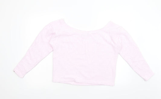 ASOS Womens Pink  Fleece Pullover Jumper Size 10