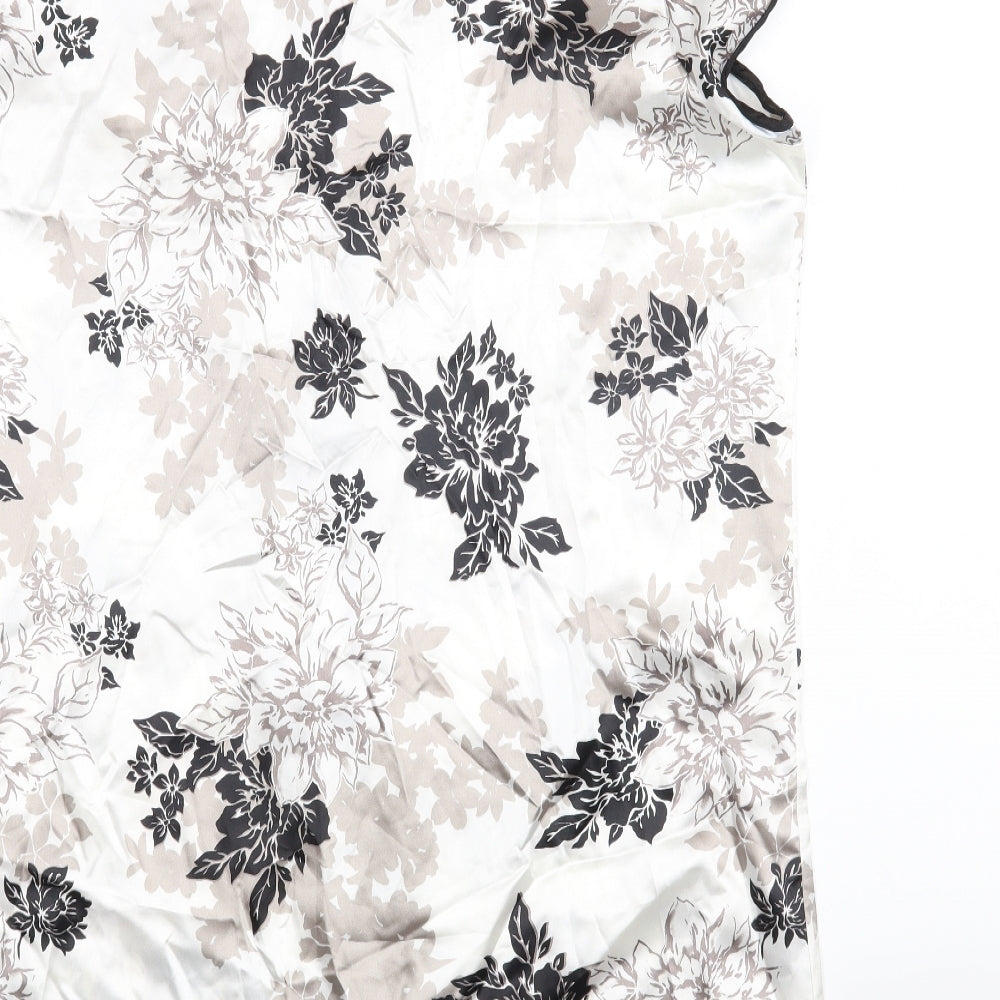 Intrigue Womens White Floral  Pencil Dress  Size 12
