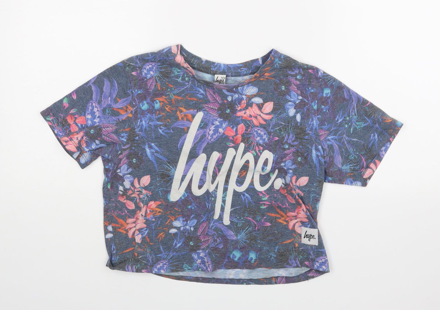 Hype Girls Multicoloured Floral  Pullover T-Shirt Size 13 Years