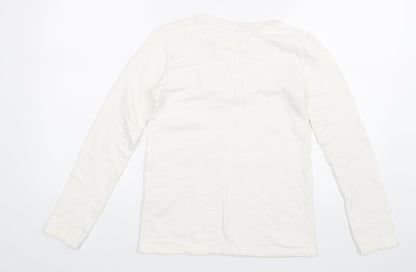 F&F Girls White  Rayon  Jumper Size 11-12 Years