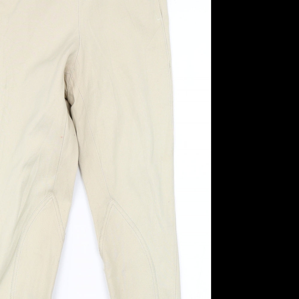 Womens UK Size 23 in Preworn Regular Fit  Beige Trousers