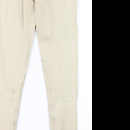 Womens UK Size 23 in Preworn Regular Fit  Beige Trousers