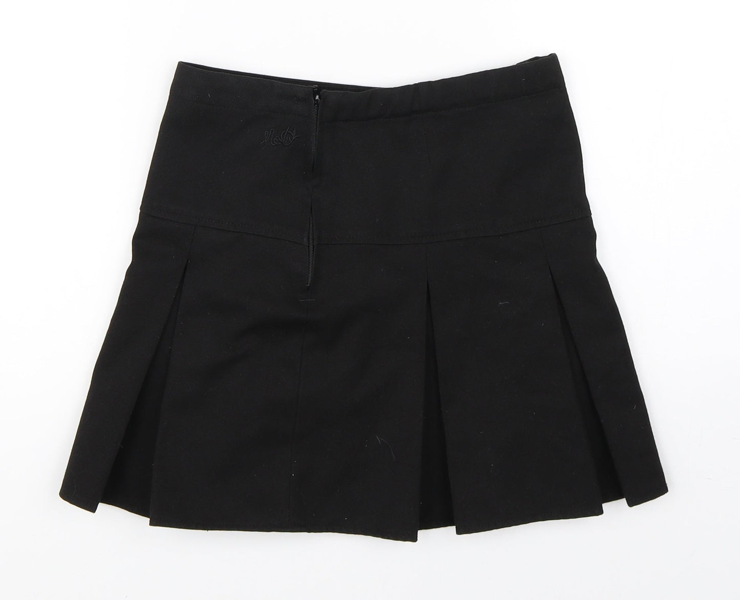 Next School Girls Black   Skater Skirt Size 8 Years - school