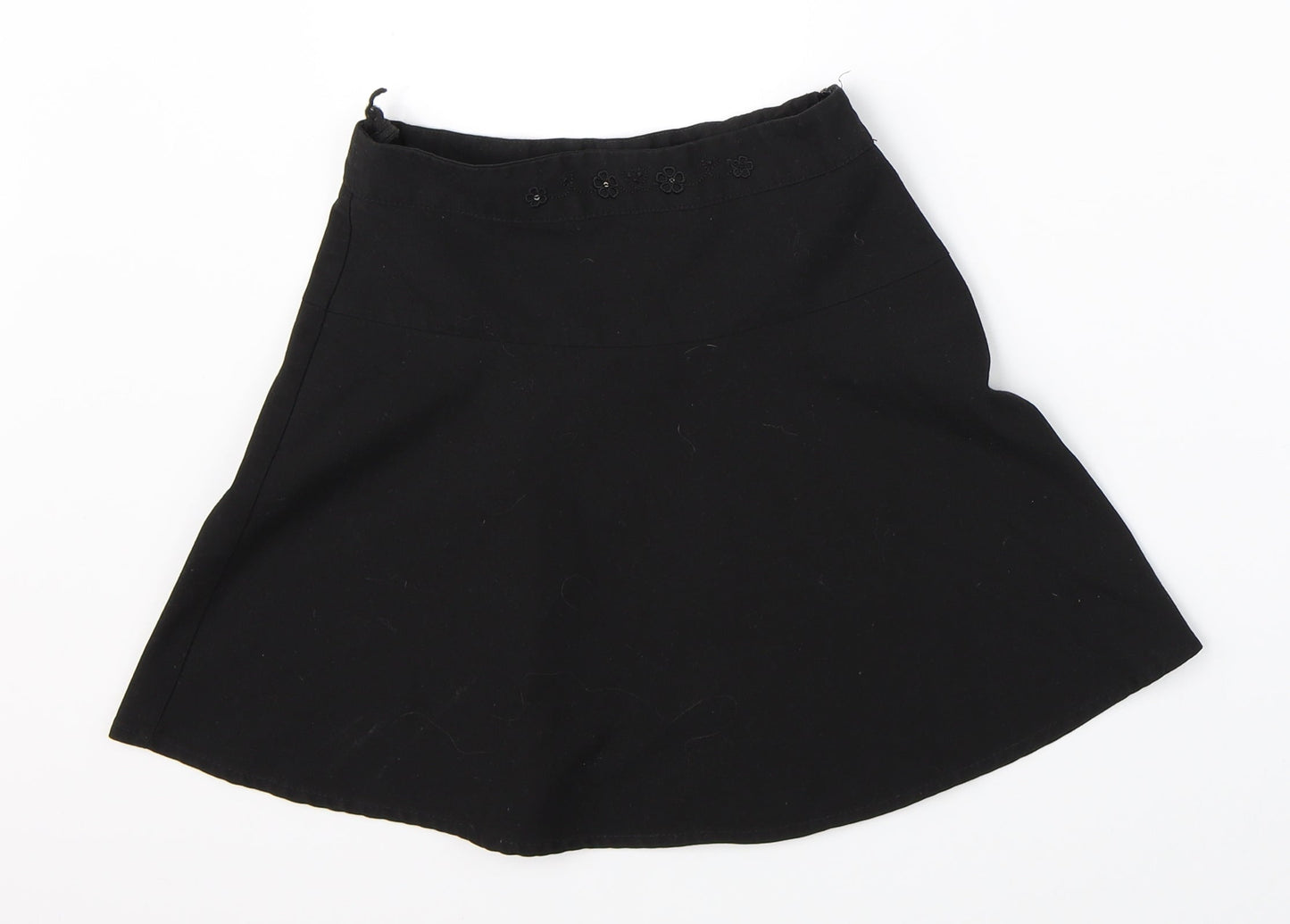 George Girls Black   Skater Skirt Size 7-8 Years