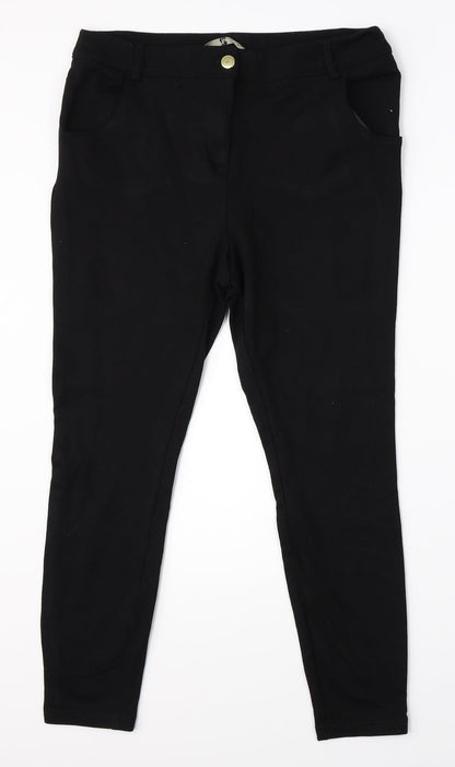 TU Womens Black   Dress Pants Trousers Size 14 L23 in