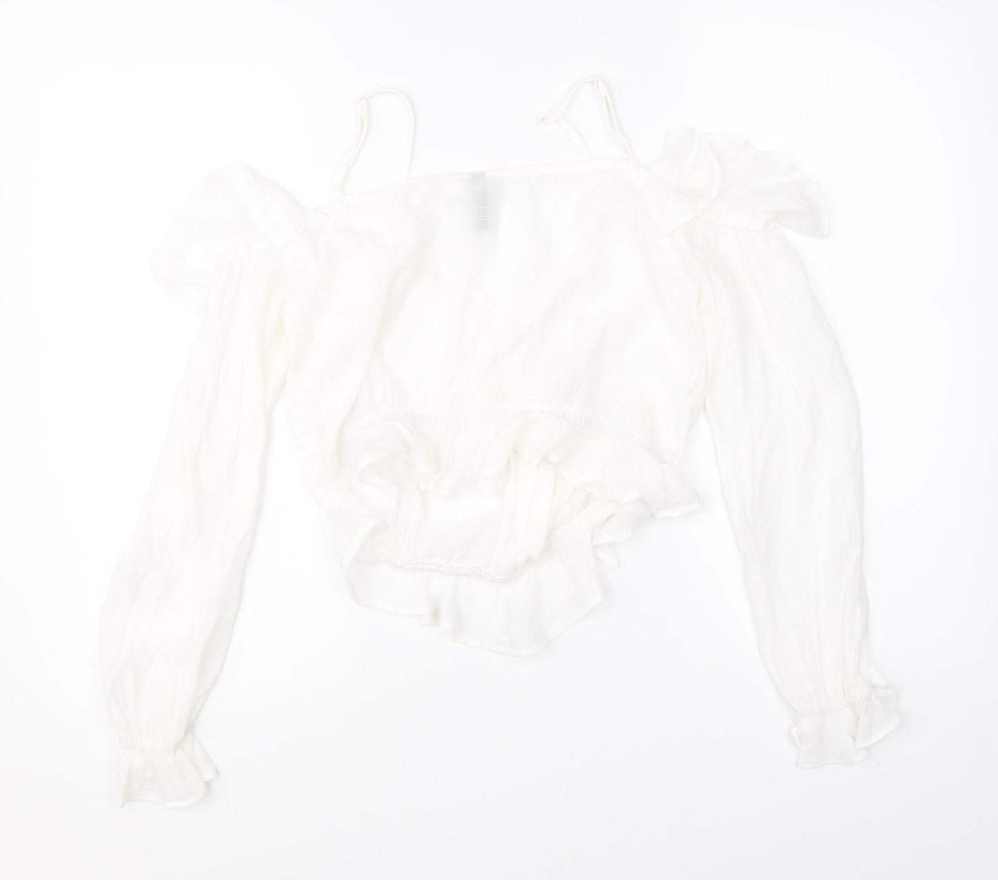 Womens UK Size 10 Divided White Basic Blouse