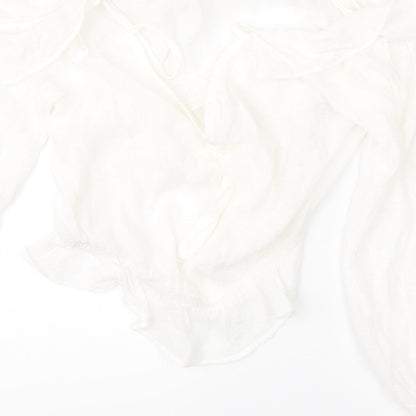 Womens UK Size 10 Divided White Basic Blouse