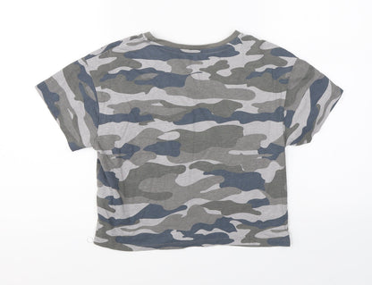 Primark Boys Green Camouflage  Basic T-Shirt Size 11-12 Years