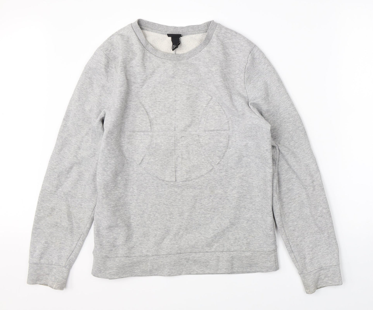 Mens UK Size S H&M Grey Pullover Sweatshirt