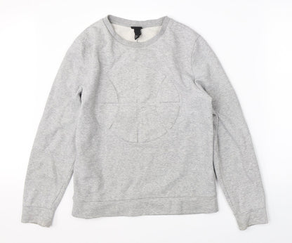 Mens UK Size S H&M Grey Pullover Sweatshirt
