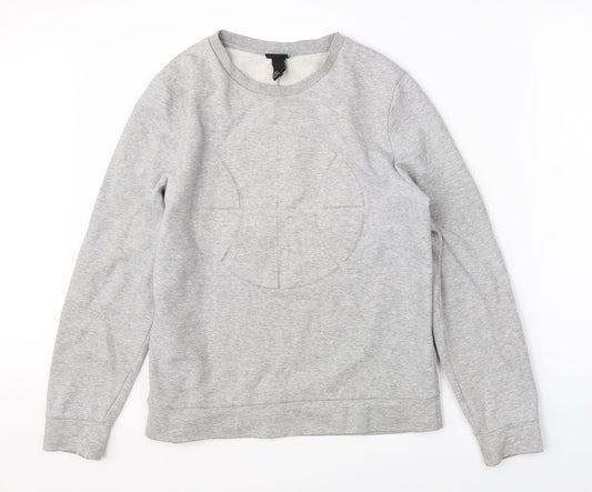 Mens UK Size S H&M Grey Pullover Sweatshirt