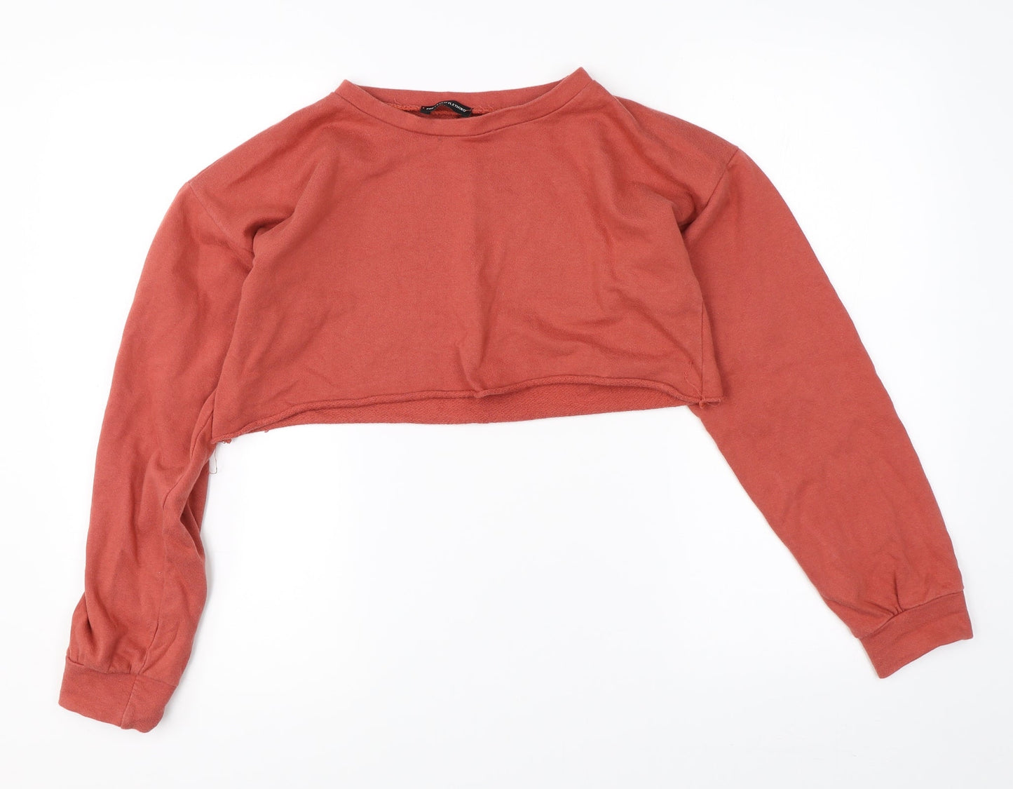 Womens UK Size 6 New Look Orange Shrug Jumper