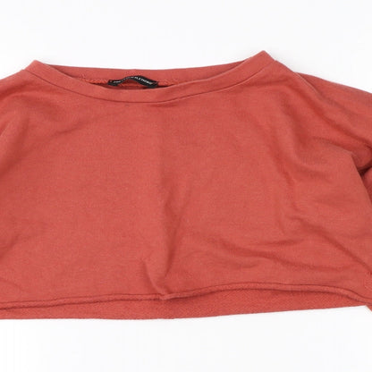 Womens UK Size 6 New Look Orange Shrug Jumper
