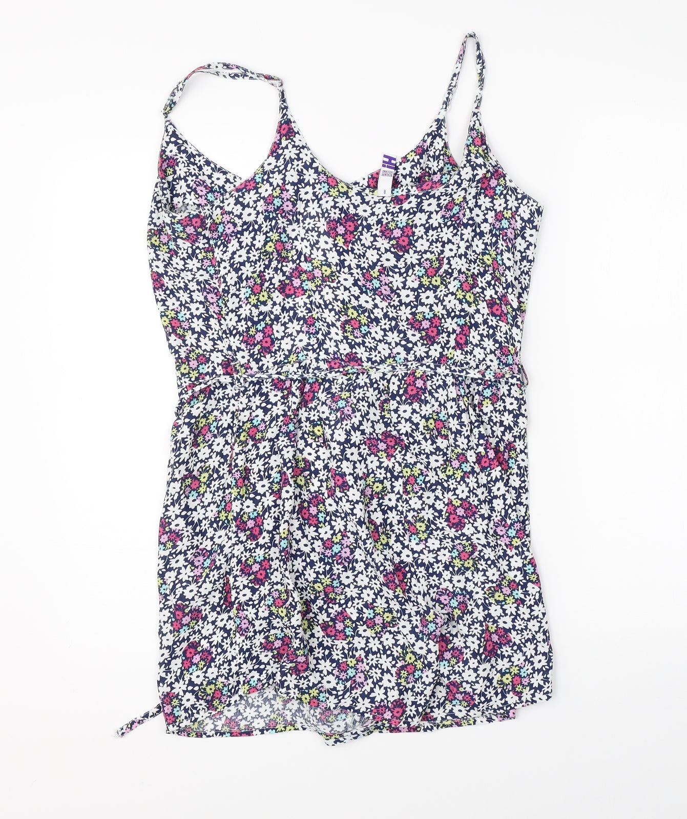 Henry Holland Womens White Floral  Playsuit One-Piece Size 8