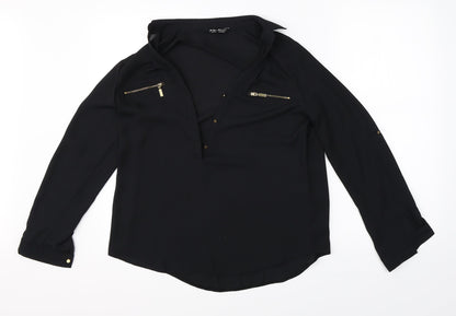 Womens UK Size 6 Select Black Basic Blouse