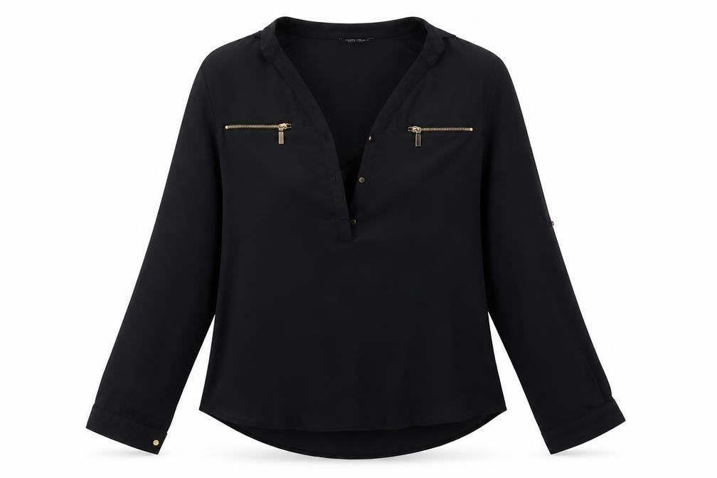 Womens UK Size 6 Select Black Basic Blouse