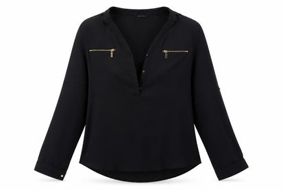 Womens UK Size 6 Select Black Basic Blouse