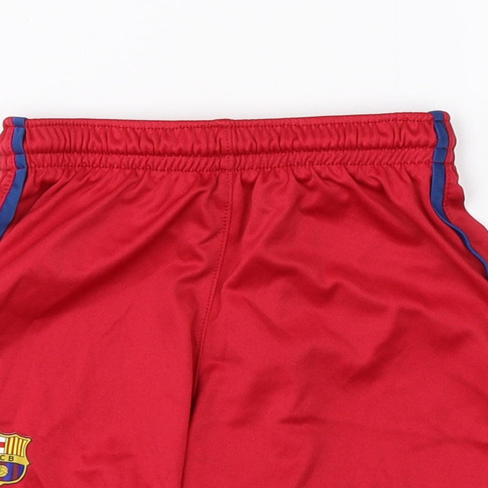 FCB Boys Red    Shorts Size 6 Years - FCB