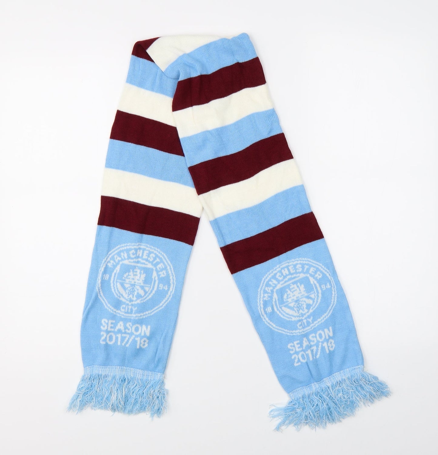 Preworn Football Scarf 56 in 7 in - Manchester City