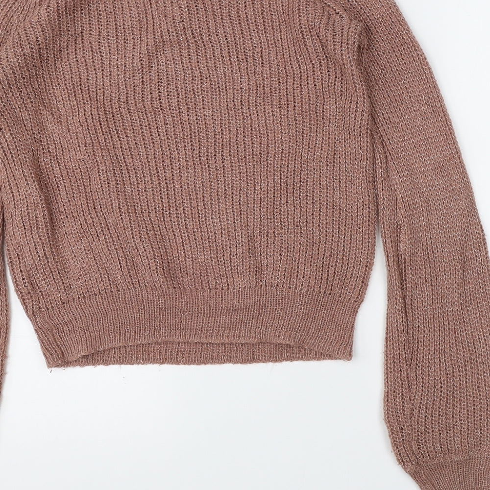 FOREVER 21 Womens Pink  Knit Pullover Jumper Size M