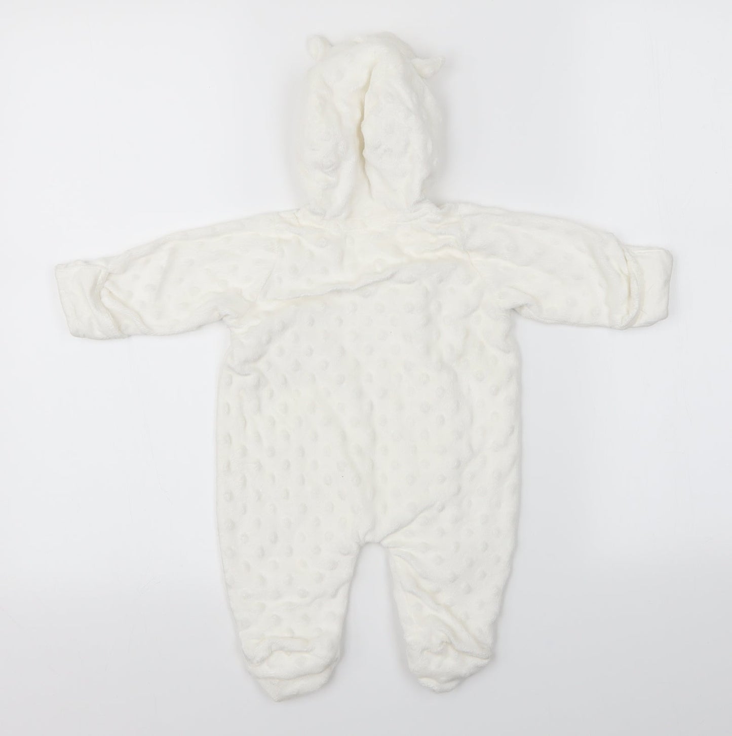 George Baby White Polka Dot  Babygrow One-Piece