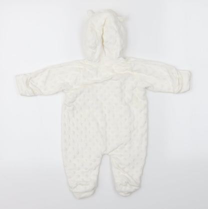George Baby White Polka Dot  Babygrow One-Piece