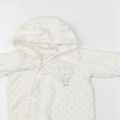 George Baby White Polka Dot  Babygrow One-Piece