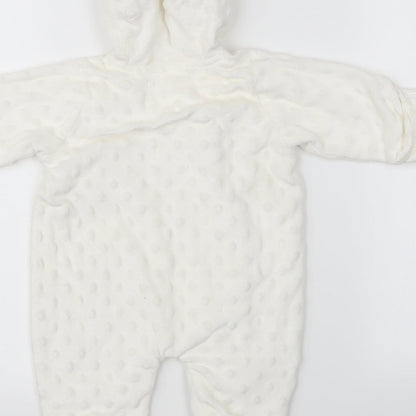 George Baby White Polka Dot  Babygrow One-Piece