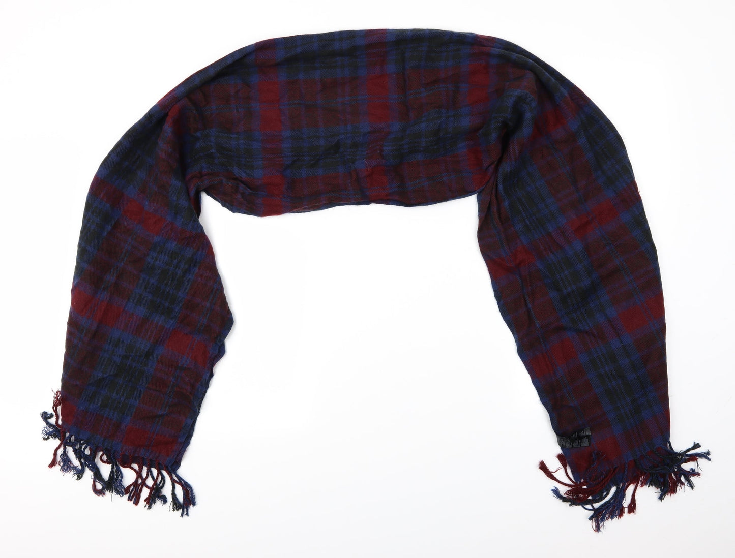 Preworn Unisex Multicoloured Check   Scarf
