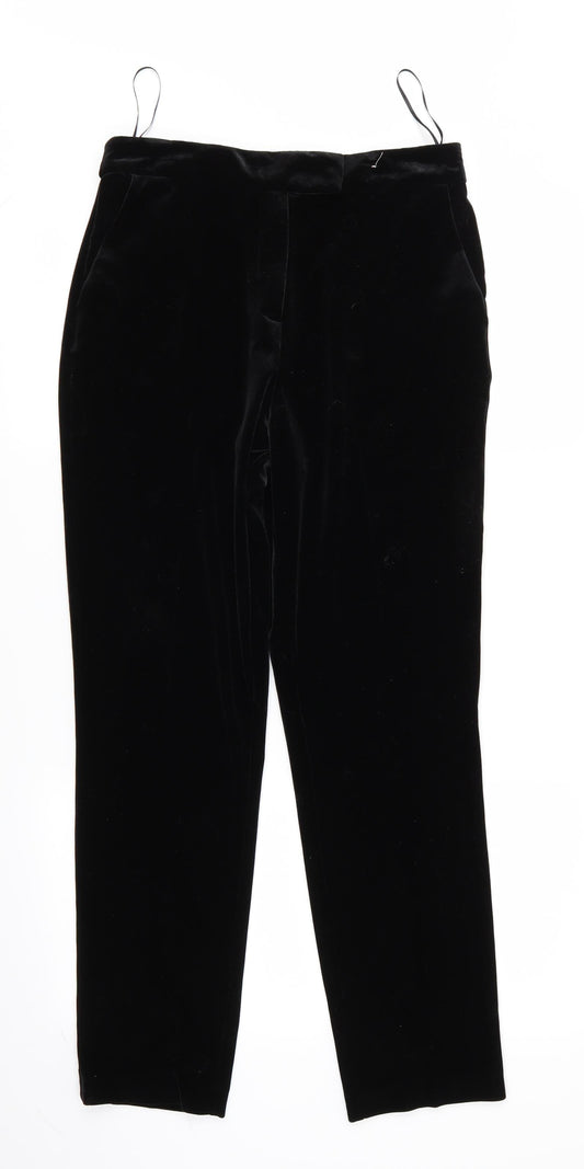 TU Womens Black   Trousers  Size 8 L36 in