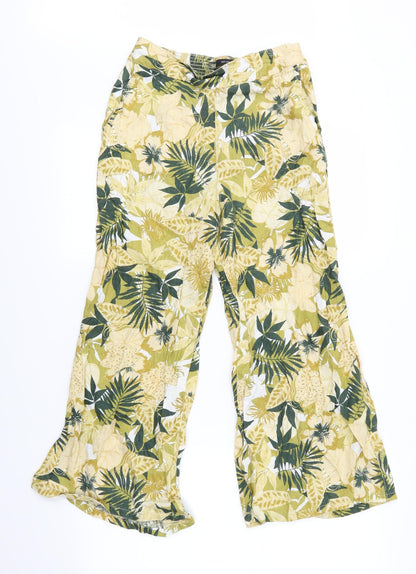 Tahari Womens Multicoloured Floral  Trousers  Size S L32 in