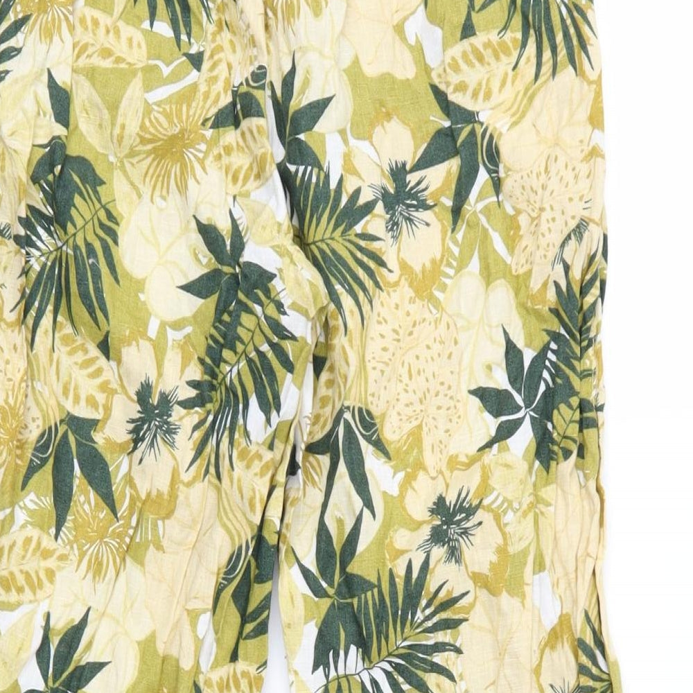 Tahari Womens Multicoloured Floral  Trousers  Size S L32 in