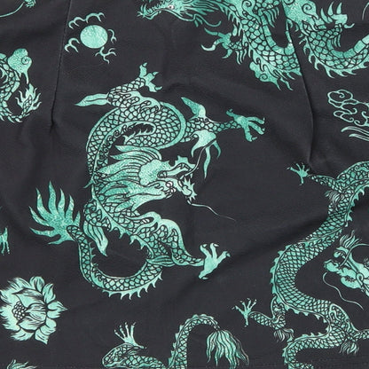 SheIn Womens Black Animal Print  Wrap Skirt Size S  - Dragon