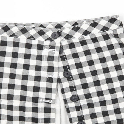 H&M Womens Multicoloured Check  A-Line  Size 10