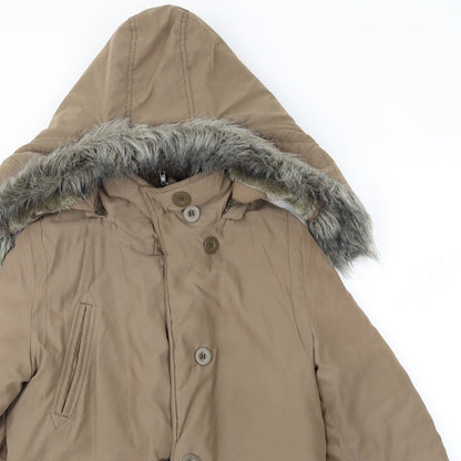 Womens UK Size 12 NEXT Brown Overcoat