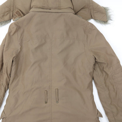 Womens UK Size 12 NEXT Brown Overcoat