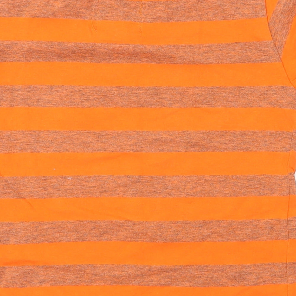 Gang Boys Orange Striped  Basic T-Shirt Size 12-18 Months