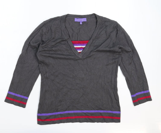 Autonomy Womens Grey  Knit Pullover Jumper Size 14