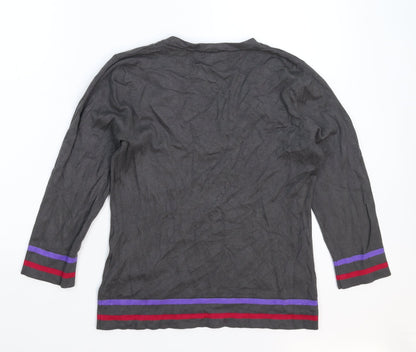 Autonomy Womens Grey  Knit Pullover Jumper Size 14