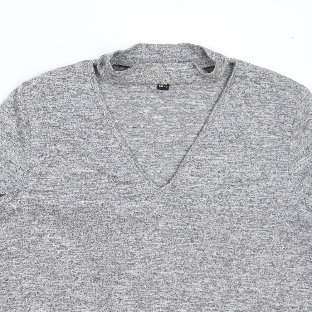 Womens UK Size 10 Lipsy Grey Pullover Jumper