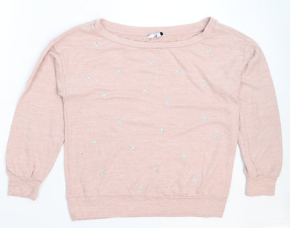 Womens UK Size 12 NEXT Pink Pullover Jumper