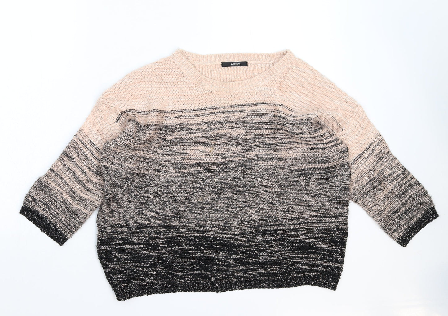 George Womens Multicoloured  Knit Pullover Jumper Size 12